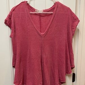 Free People Flowy Pink Top Size XS